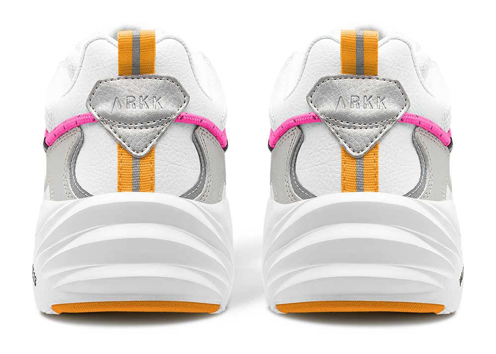 ARKK Collection Tuzon Leather W13 | White Silver Vivid Pink | Women Tuzon